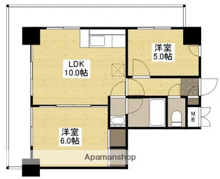 アネックス紅葉【4階】の間取り