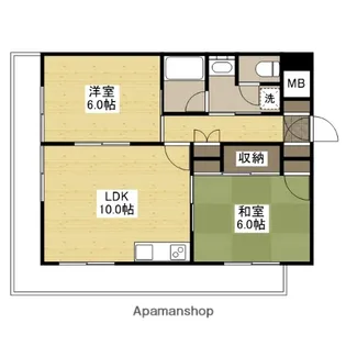 アネックス紅葉【6階】の間取り