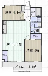 サン・オーレ川口【3階】の間取り
