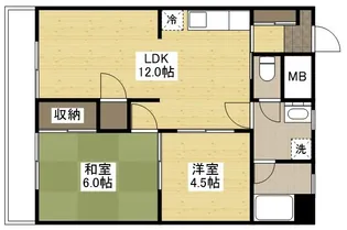 川口ハイツ【503号室】の間取り