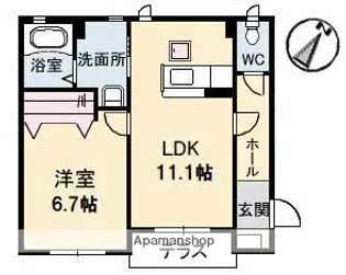 SOLARE【1階】の間取り