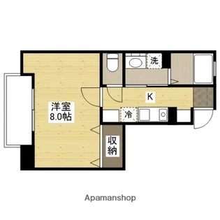 APARTMENT IN EAST【1階】の間取り