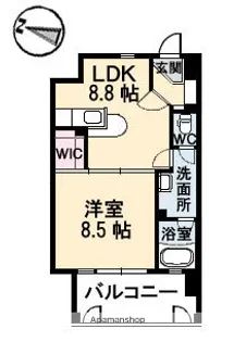 フラットリア御船【3階】の間取り