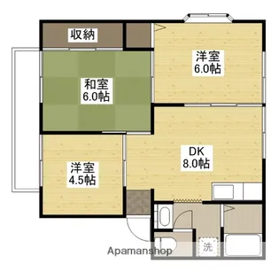 サンビレッジ城南B【101号室】の間取り