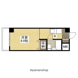 東福山駅前ビル【316号室】の間取り