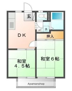 パークハイツ橋本A【202号室】の間取り