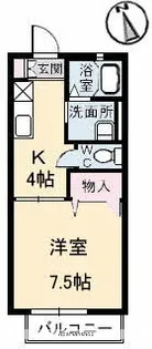 ディアスセフィラ【1階】の間取り