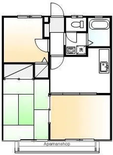 シティ加茂川A【103号室】の間取り