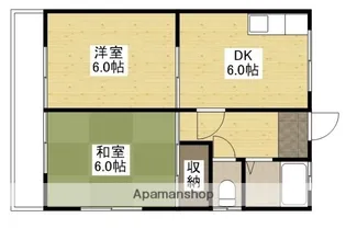 世良アパート【202号室】の間取り