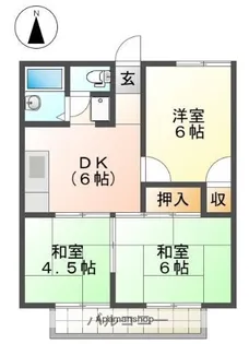 メゾン・リヴァージュⅠ【2階】の間取り