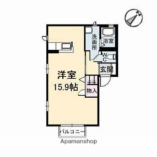 グリーンハイム【1階】の間取り