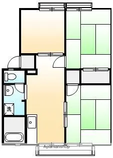 パナハイツ高尾B【2階】の間取り
