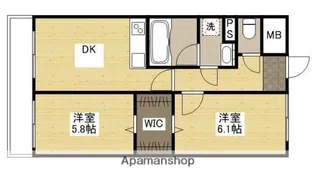 優館 青空の扉【703号室】の間取り