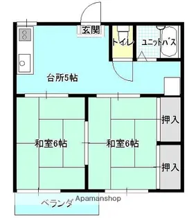 アメニティ東福山【202号室】の間取り