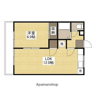 アーバンハイツヒロA【1階】の間取り