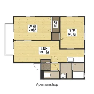 アムールミシマ E棟【1階】の間取り