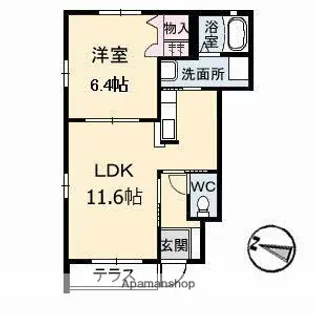 グレイシャス【2階】の間取り