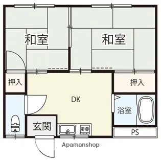 ポルテ北吉津ⅢA棟【2階】の間取り