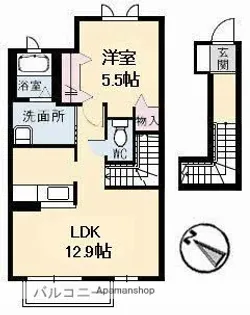 TIME&STYLE EAST【2階】の間取り