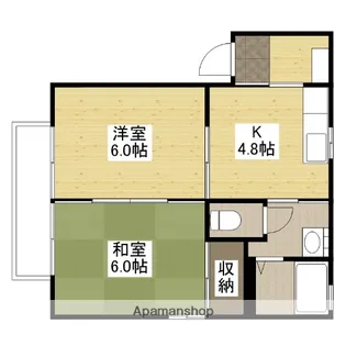 ポートシマダ C棟【202号室】の間取り