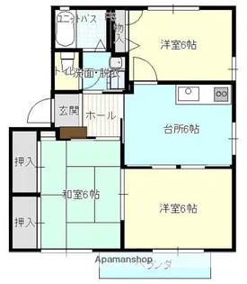 ジュネス南蔵王B棟【102号室】の間取り