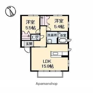 エステート本郷【202号室】の間取り