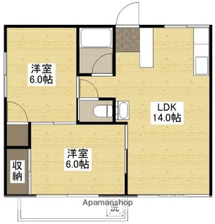 オリーブコート東川口A【2階】の間取り