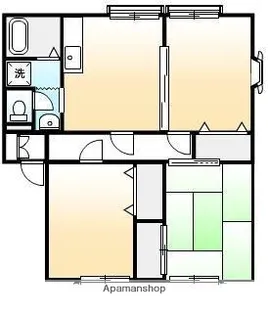 ウィン岡山【2階】の間取り