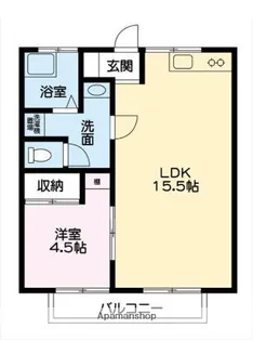 CASA西新涯 B【1階】の間取り