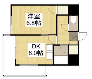 コスモス南蔵王【6階】の間取り