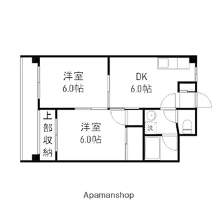 メゾンアルカディア西深津【401号室】の間取り