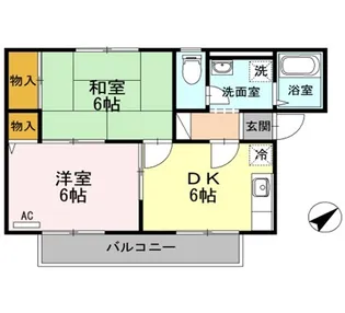 ローズパレス【2階】の間取り