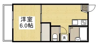 ハイネス能島Ⅰ【201号室】の間取り