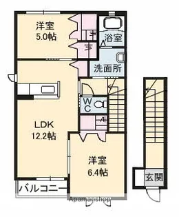パレドリヴァージュ【2階】の間取り