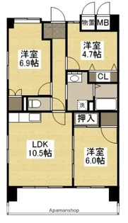 メゾン八杉【5階】の間取り