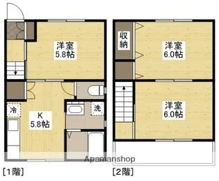 サザンピュア【D号室】の間取り