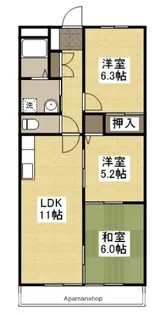 エトワール佐藤【2階】の間取り
