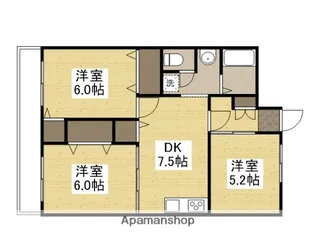 サンイーズマンション【3階】の間取り