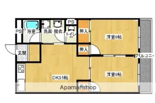サン・オーレ東福山【402号室】の間取り