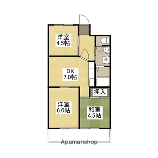 オリーブビュー港町【2階】の間取り
