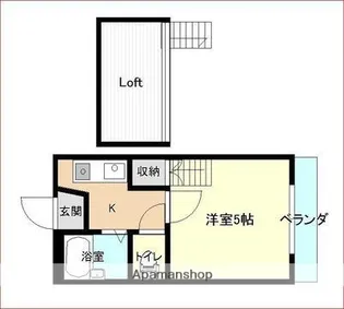 横広コーポ【1階】の間取り