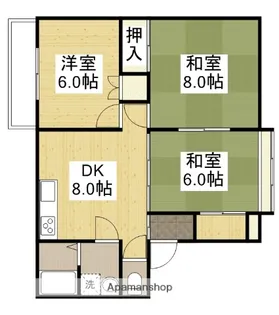 岡崎コーポ【2階】の間取り