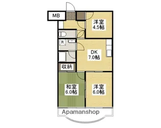 サンライフあけぼの【2階】の間取り