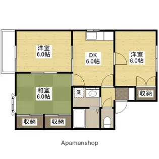 ウイングヒルA【202号室】の間取り
