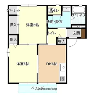 サンローズ野上【101号室】の間取り