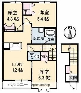 ノアール【2階】の間取り