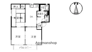 ラパルテール 壱番館 輝【2階】の間取り