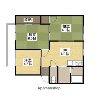 ジュネスハイム C【201号室】の間取り