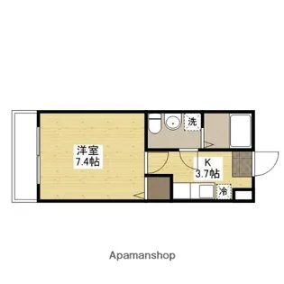 ル・ナヴィール【105号室】の間取り