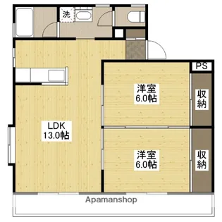 カトルセゾン【3階】の間取り